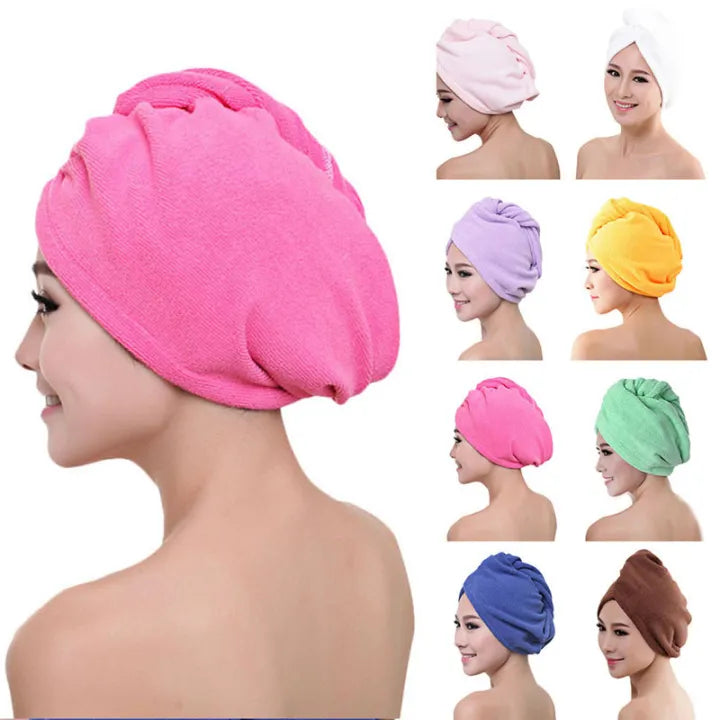 Mirco Fiber Hair Cap Towel Pack Of 3