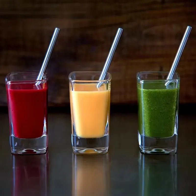 Stainless Steel Drinking Straws (Pack of 8 Straws)