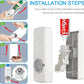 Auto Toothpaste Dispenser with 5 Toothbrush Holder Stand