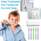 Auto Toothpaste Dispenser with 5 Toothbrush Holder Stand