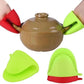 Silicone Heat Resistant Gloves with Non-Stick Clips